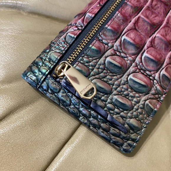 Brahmin Violet Quartz Ady Wallet Melbourne Leather READ - Picture 9 of 14